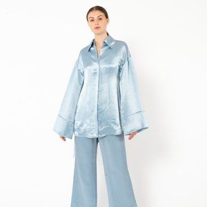 ACNE STUDIOS Oversized Satin Pajama Shirt